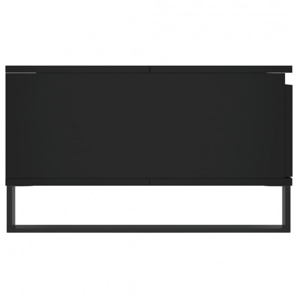 Table basse noir 90x60x35 cm bois d'ingénierie
