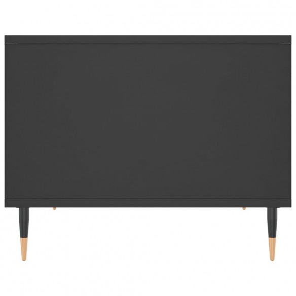 Table basse noir 60x50x40 cm bois d'ingénierie