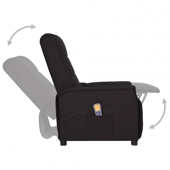 Fauteuil de massage Noir Similicuir