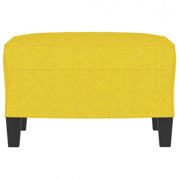 Repose-pied Jaune clair 60x50x41 cm Tissu