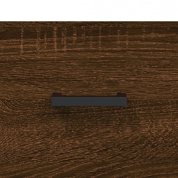 Buffet haut Chêne marron 69,5x34x180 cm Bois d'ingénierie