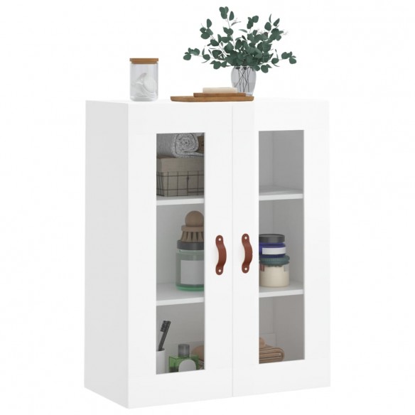 Armoire murale blanc brillant 69,5x34x90 cm