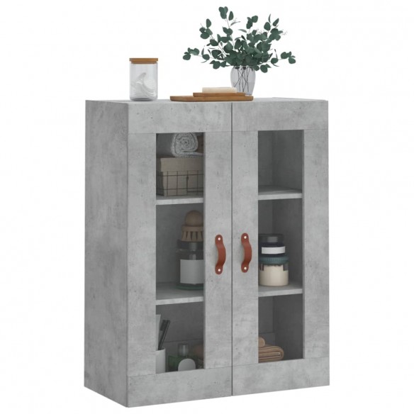 Armoire murale gris béton 69,5x34x90 cm