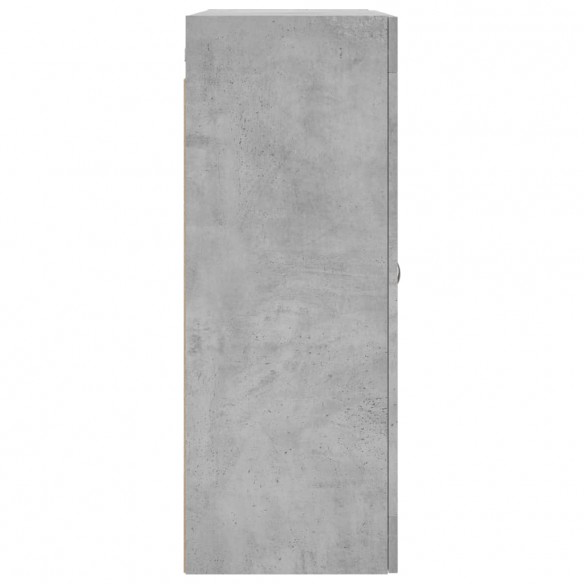 Armoire murale gris béton 69,5x34x90 cm