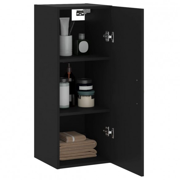 Armoire murale noir 34,5x34x90 cm