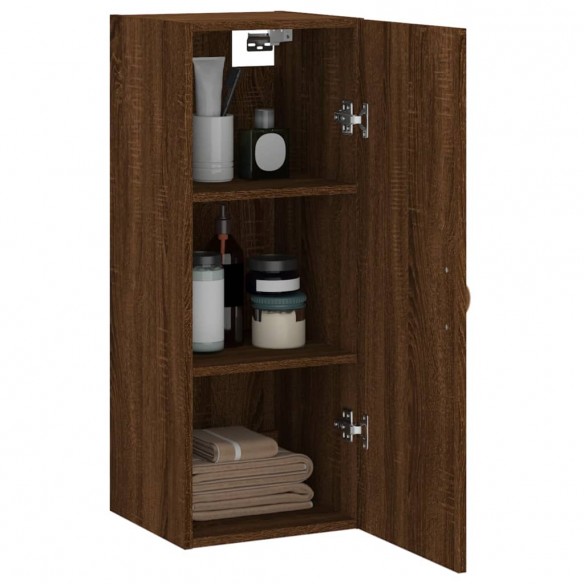 Armoire murale chêne marron 34,5x34x90 cm