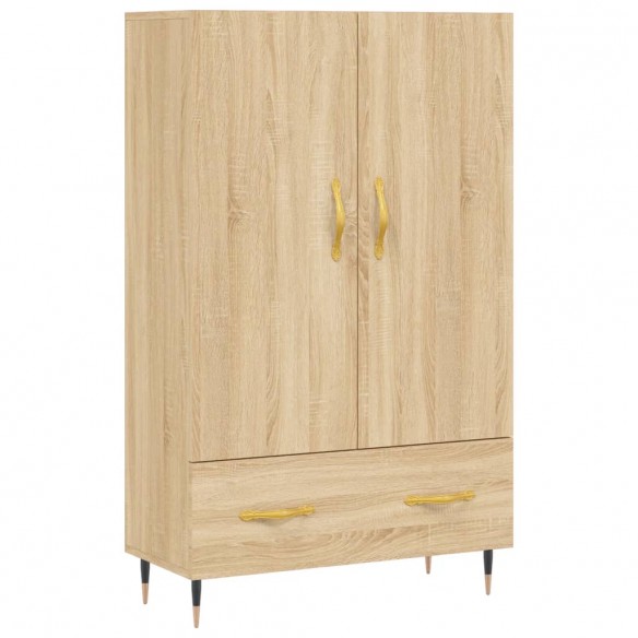 Buffet haut chêne sonoma 69,5x31x115 cm bois d'ingénierie