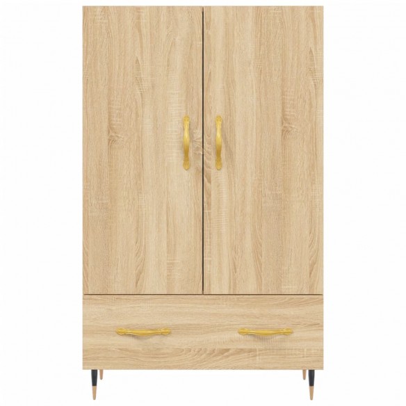 Buffet haut chêne sonoma 69,5x31x115 cm bois d'ingénierie