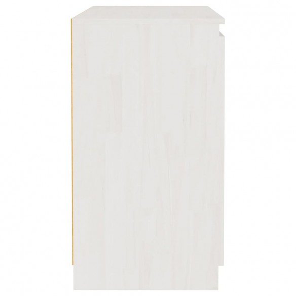 Armoire latérale blanc 60x36x65 cm bois de pin massif