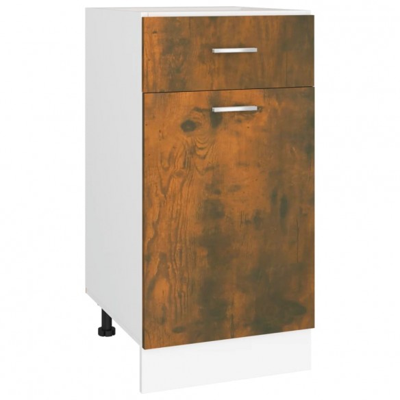 Armoire de plancher à tiroir Chêne fumé 40x46x81,5 cm Bois