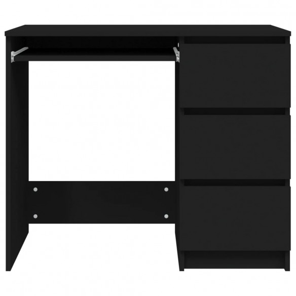 Bureau Noir 90x45x76 cm Aggloméré