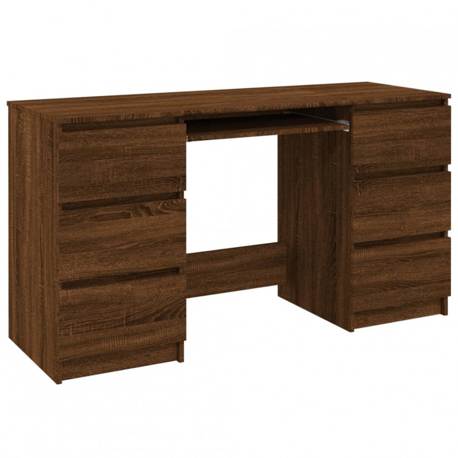 Bureau Chêne marron 140x50x77 cm 