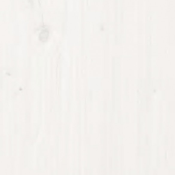 Cadre de lit Blanc Bois massif 100x200 cm