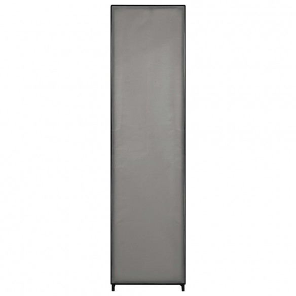 Garde-robe avec 4 compartiments Gris 175x45x170 cm