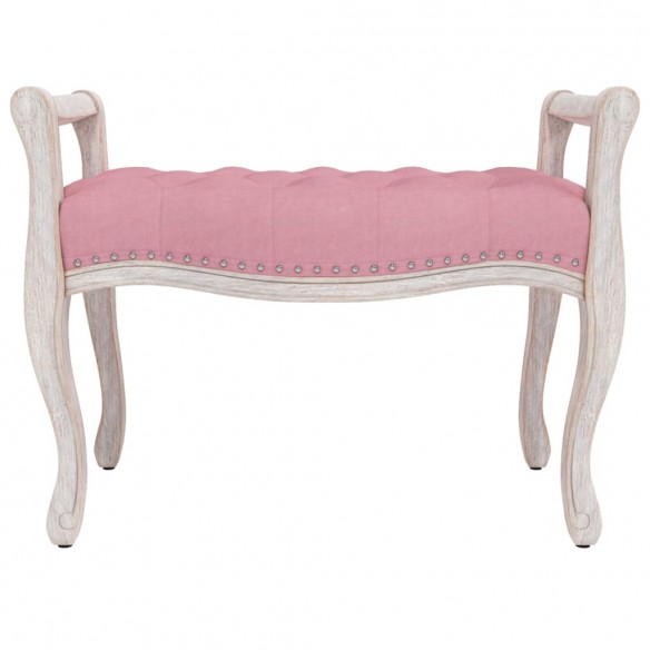 Banc Rose 80x45x60 cm Velours