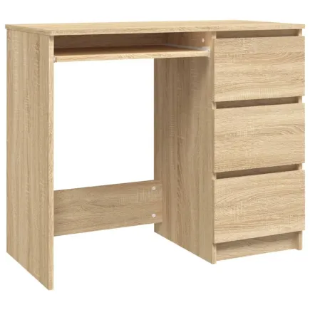 Bureau Chêne sonoma 90x45x76 cm Aggloméré 2