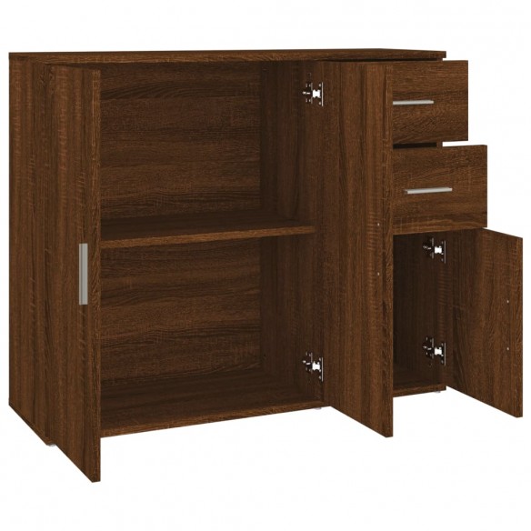 Buffet Chêne marron 91x29,5x75 cm Bois d'ingénierie