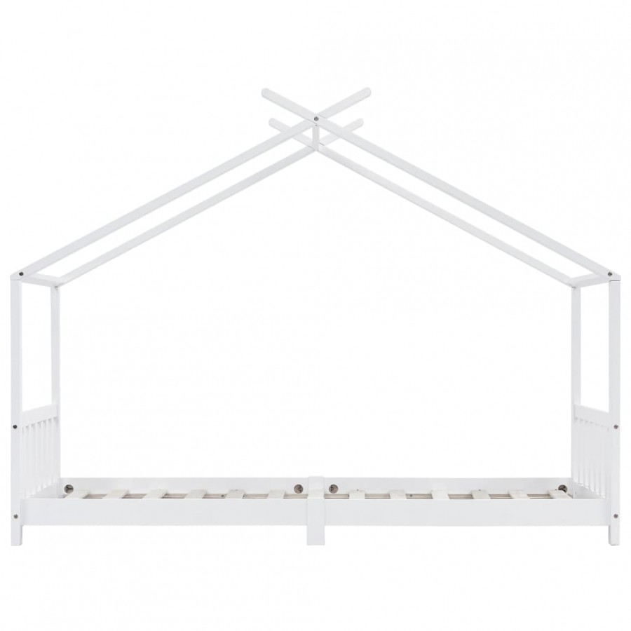 Lit d'enfant Blanc Bois de pin massif 90 x 200 cm Lit d'enfant Blanc Bois de pin massif 90 x 200 cm