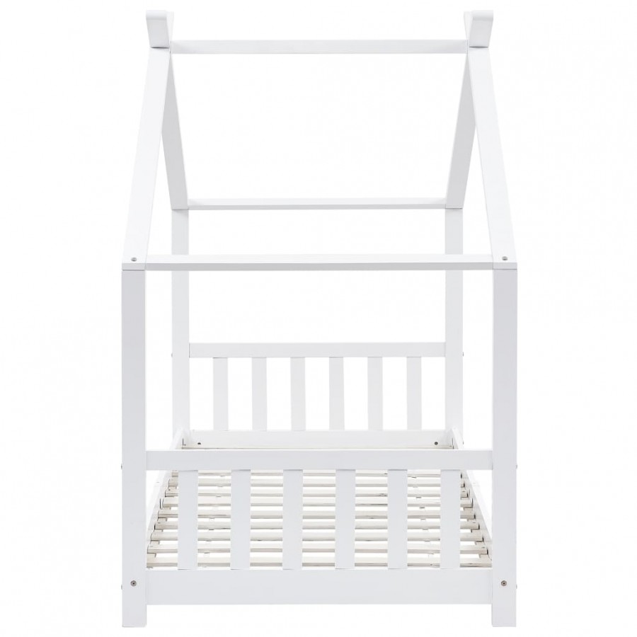 Lit d'enfant Blanc Bois de pin massif 90 x 200 cm Lit d'enfant Blanc Bois de pin massif 90 x 200 cm