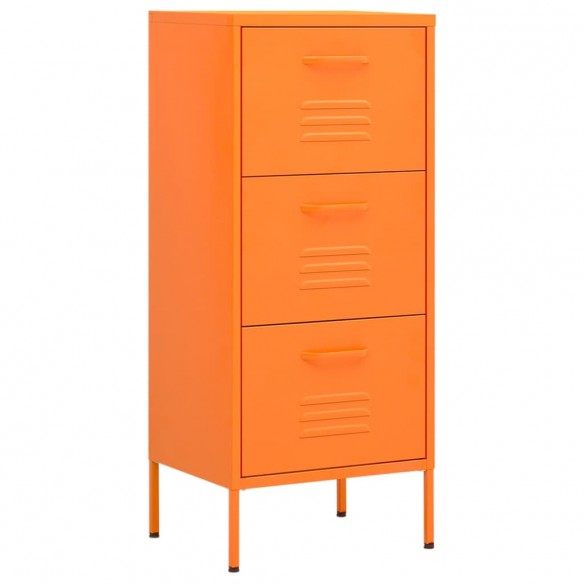 Armoire de rangement Orange 42,5x35x101,5 cm Acier