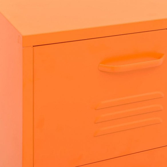 Armoire de rangement Orange 42,5x35x101,5 cm Acier