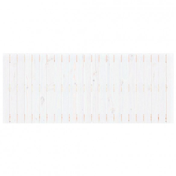 Tête de lit murale Blanc 147x3x60 cm Bois massif de pin