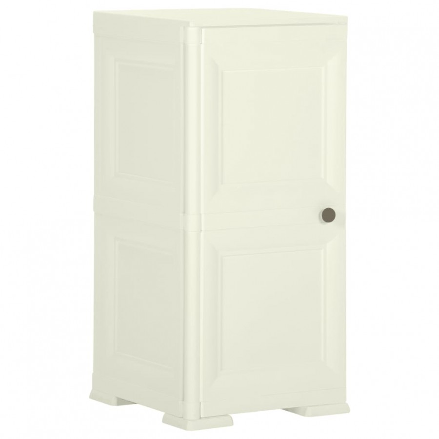 Armoire plastique 40x43x85,5 cm design bois glace à la vanille