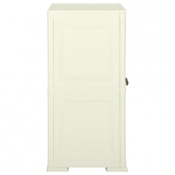 Armoire plastique 79x43x85,5 cm design bois glace à la vanille