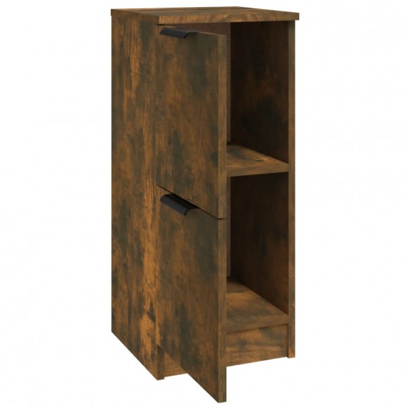 Buffet Chêne fumé 30x30x70 cm Bois d'ingénierie