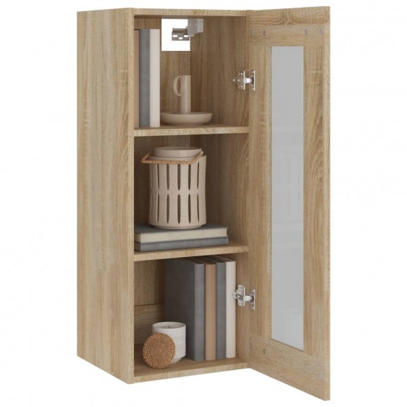 Armoire murale suspendue Chêne Sonoma 34,5x34x90 cm