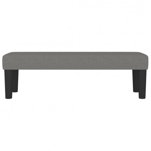 Banc Gris foncé 100x30x30 cm Tissu