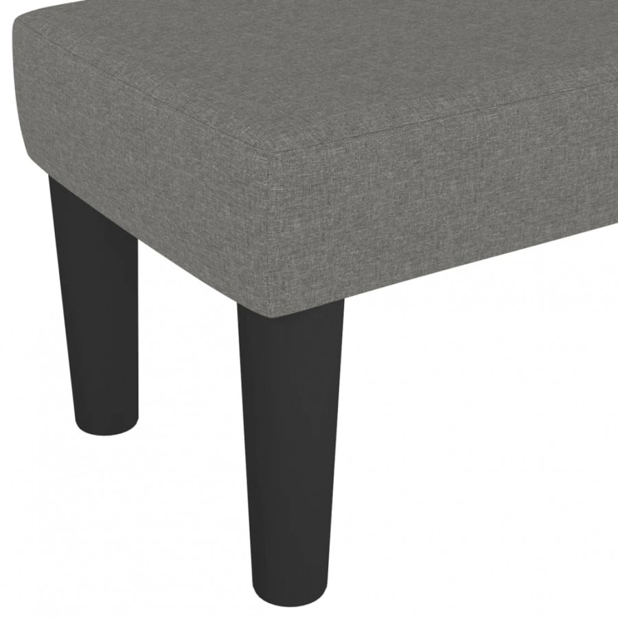 Banc Gris foncé 100x30x30 cm Tissu Banc Gris foncé 100x30x30 cm Tissu