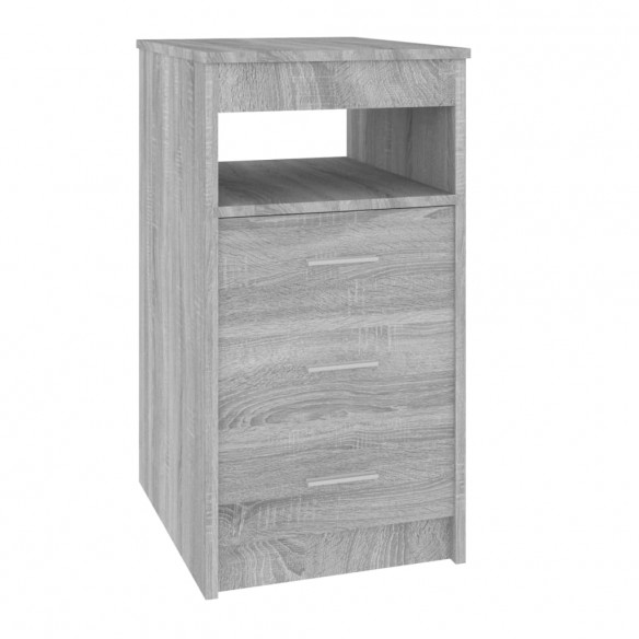 Armoire à tiroirs Sonoma gris 40x50x76 cm Bois d'ingénierie