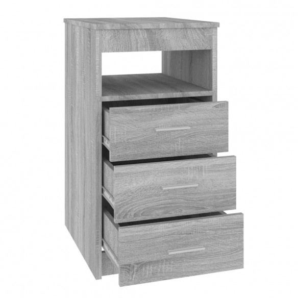 Armoire à tiroirs Sonoma gris 40x50x76 cm Bois d'ingénierie