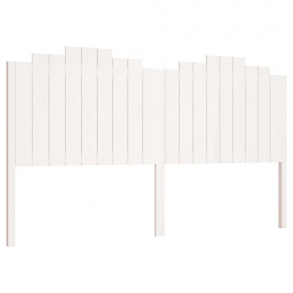 Tête de lit Blanc 186x4x110 cm Bois massif de pin