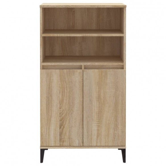 Buffet haut Chêne sonoma 60x36x110 cm Bois d'ingénierie