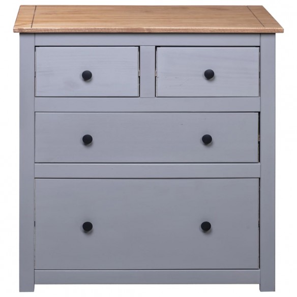 Buffet Gris 80x40x83 cm Pin Gamme Panama