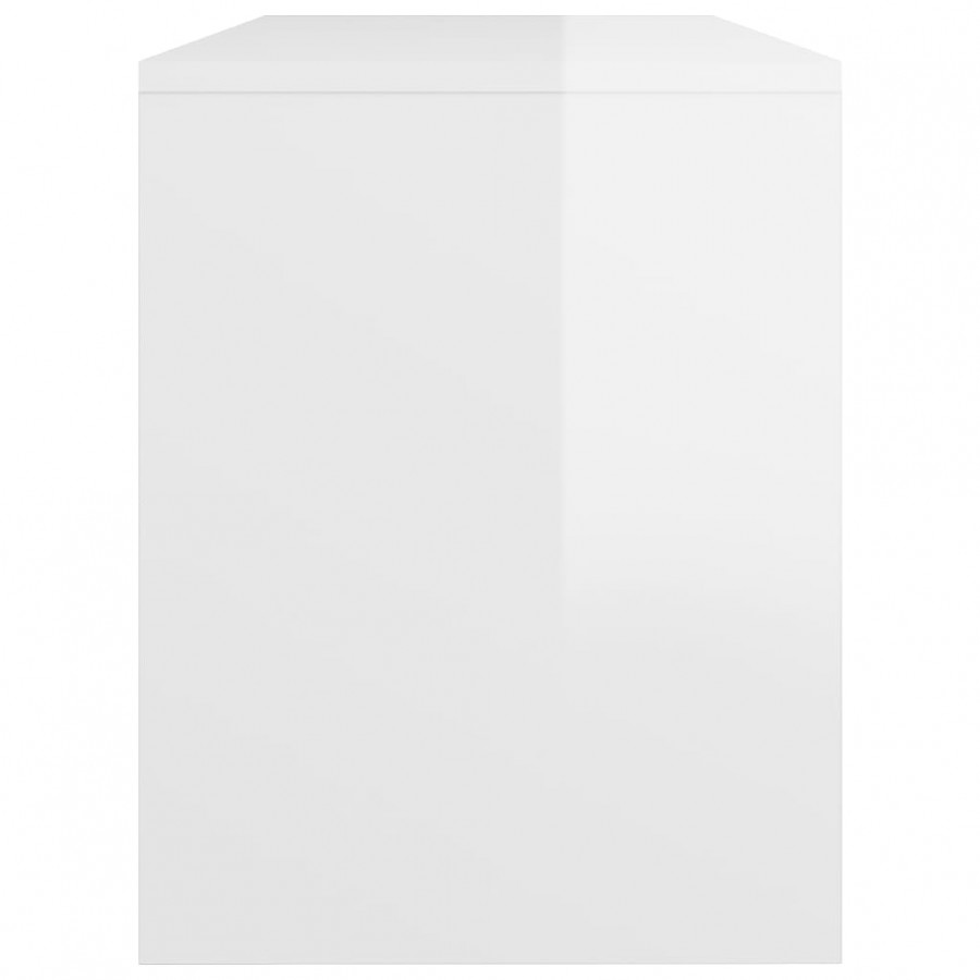 Tabouret de toilette Blanc brillant70x35x45cm  Tabouret de toilette Blanc brillant70x35x45cm