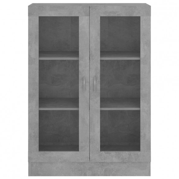 Armoire à vitrine Gris béton 82,5x30,5x115 cm Aggloméré