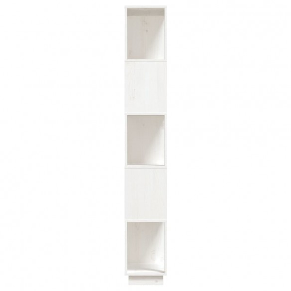 Bibliothèque/Séparateur de pièce Blanc 80x25x163,5cm Pin solide