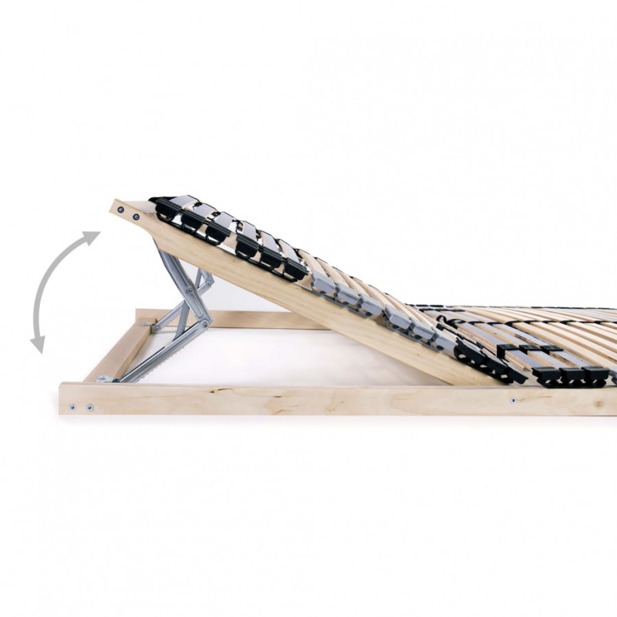 Cadre avec 42 lattes 7 zones 80 x 200 cm