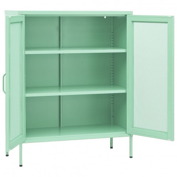 Armoire de rangement Vert menthe 80x35x101,5 cm Acier