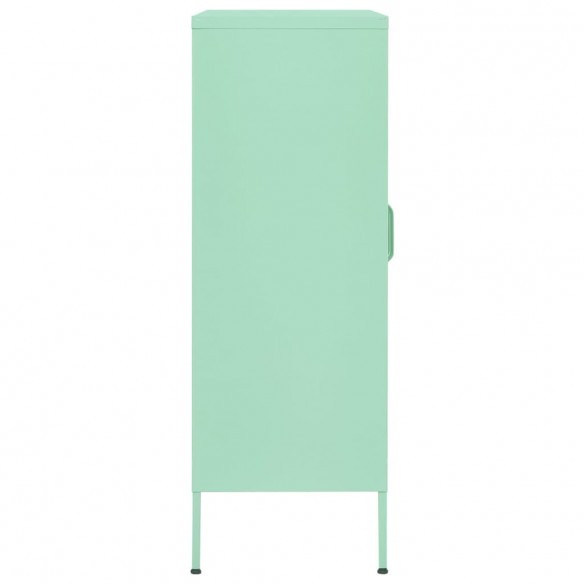 Armoire de rangement Vert menthe 80x35x101,5 cm Acier