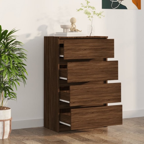 Buffet Chêne marron 60x35x98,5 cm Bois d'ingénierie