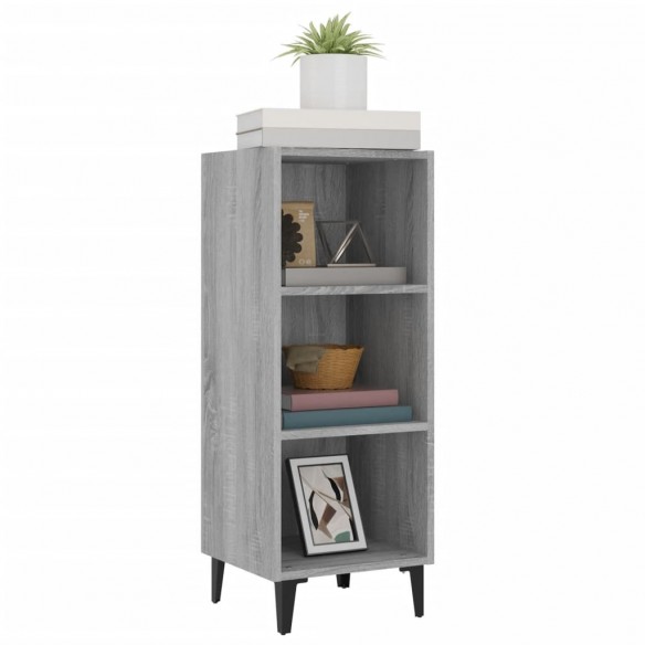 Buffet sonoma gris 34,5x32,5x90 cm bois d'ingénierie