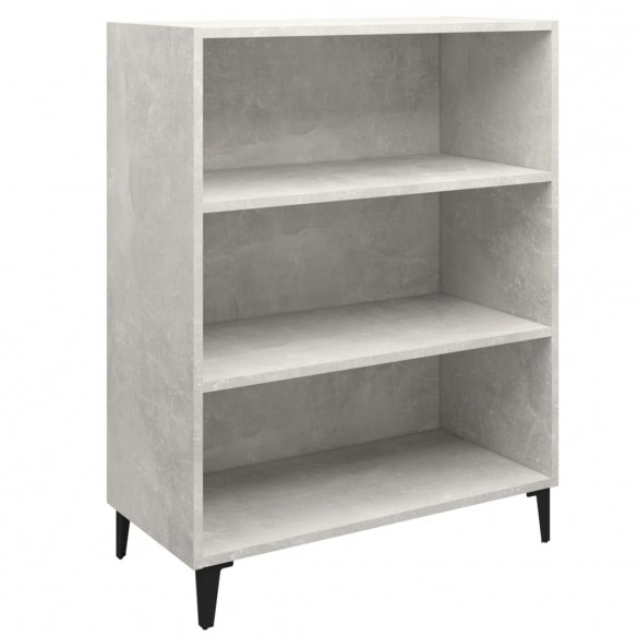 Buffet Gris béton 69,5x32,5x90 cm Bois d'ingénierie