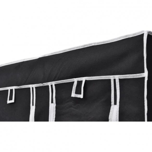 Garde-robe pliable Noir 110 x 45 x 175 cm
