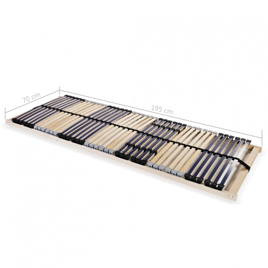 Cadre avec 42 lattes 7 zones 70 x 200 cm