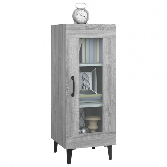 Buffet Sonoma gris 34,5x34x90 cm Bois d'ingénierie