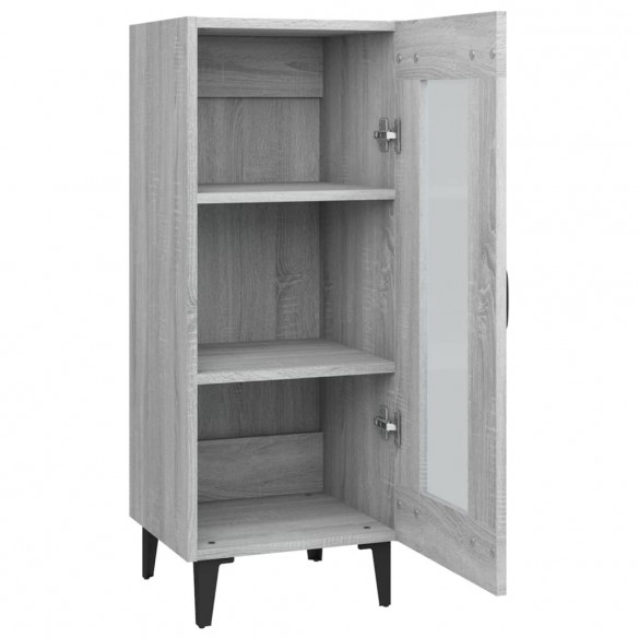 Buffet Sonoma gris 34,5x34x90 cm Bois d'ingénierie